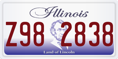 IL license plate Z982838