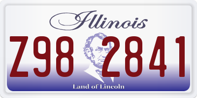 IL license plate Z982841