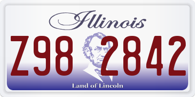 IL license plate Z982842