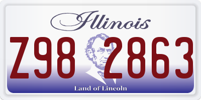 IL license plate Z982863