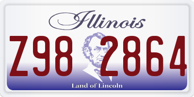 IL license plate Z982864