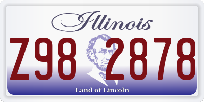IL license plate Z982878