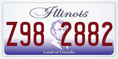 IL license plate Z982882