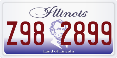 IL license plate Z982899