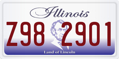 IL license plate Z982901
