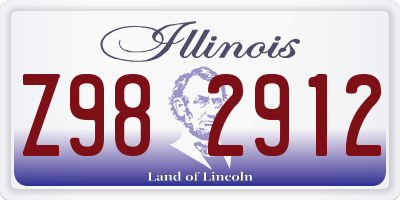 IL license plate Z982912