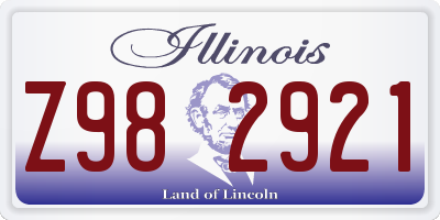 IL license plate Z982921
