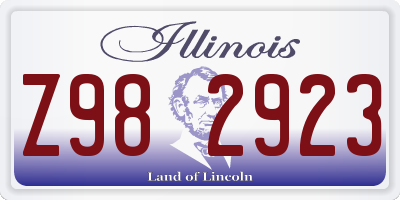 IL license plate Z982923