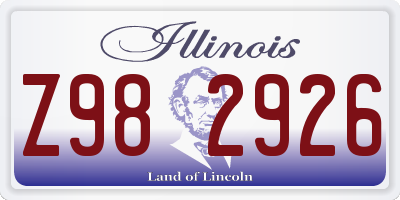 IL license plate Z982926