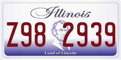 IL license plate Z982939