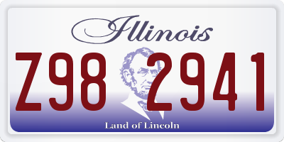 IL license plate Z982941