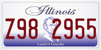 IL license plate Z982955