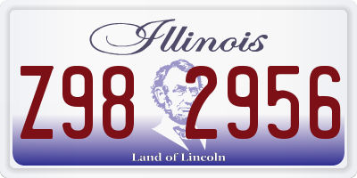 IL license plate Z982956