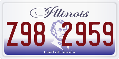 IL license plate Z982959
