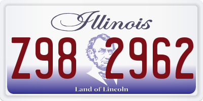 IL license plate Z982962