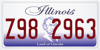 IL license plate Z982963