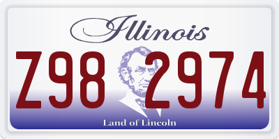 IL license plate Z982974