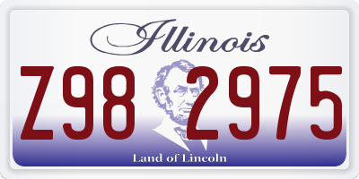 IL license plate Z982975