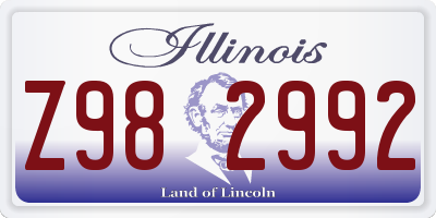 IL license plate Z982992