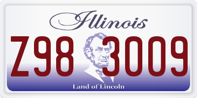 IL license plate Z983009