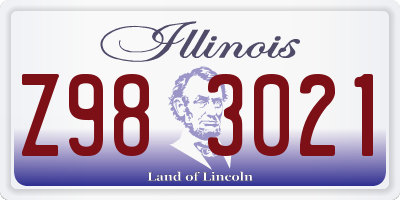 IL license plate Z983021