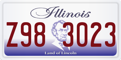 IL license plate Z983023