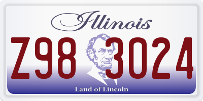 IL license plate Z983024