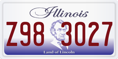 IL license plate Z983027