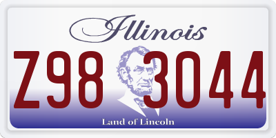 IL license plate Z983044