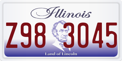 IL license plate Z983045