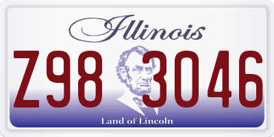 IL license plate Z983046