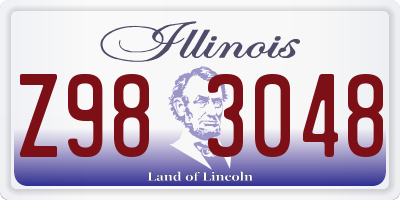 IL license plate Z983048