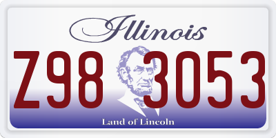 IL license plate Z983053