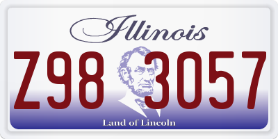 IL license plate Z983057