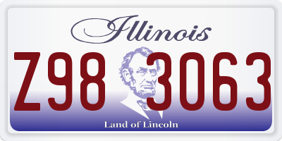 IL license plate Z983063