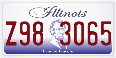 IL license plate Z983065