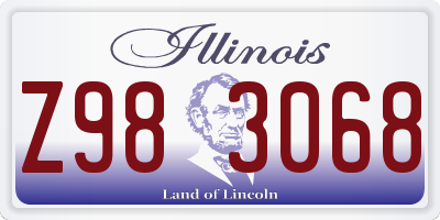 IL license plate Z983068