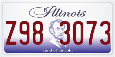 IL license plate Z983073