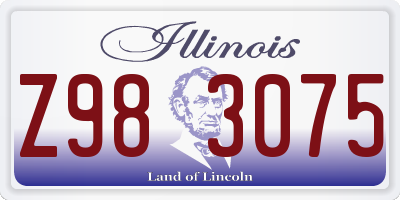 IL license plate Z983075