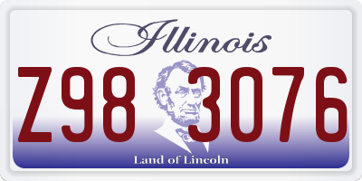 IL license plate Z983076