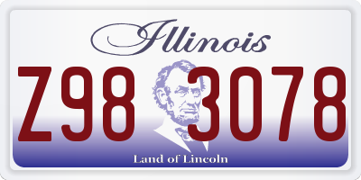 IL license plate Z983078