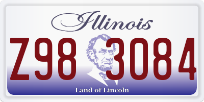 IL license plate Z983084