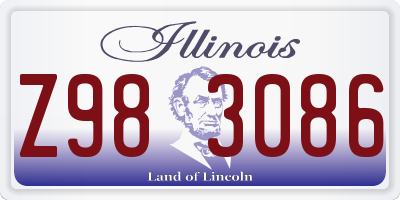 IL license plate Z983086