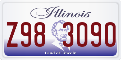 IL license plate Z983090