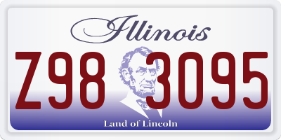 IL license plate Z983095