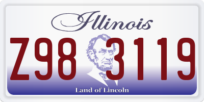 IL license plate Z983119