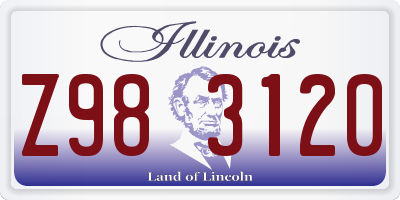 IL license plate Z983120