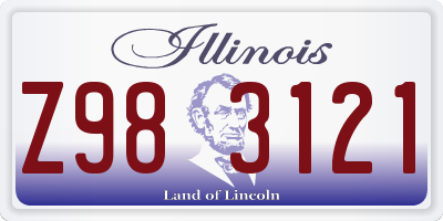 IL license plate Z983121