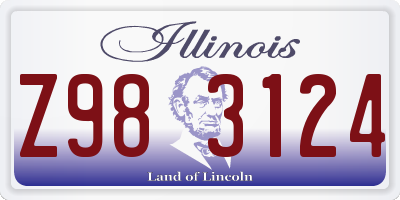 IL license plate Z983124