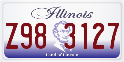 IL license plate Z983127